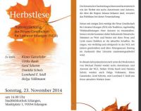 Herbstlese Gerd Scherm